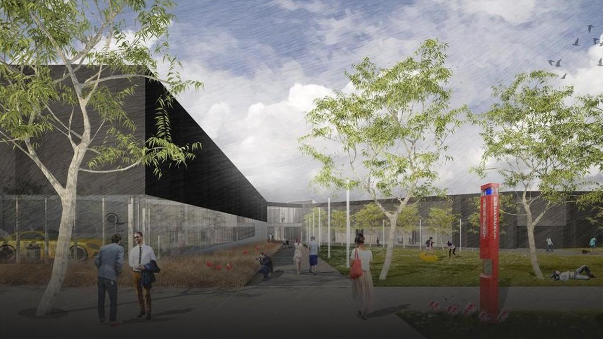 Artist’s rendering of the Johnson County Community College campus plan.