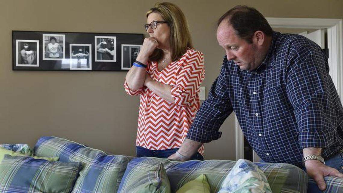 
Four years after Brandon’s death, Kim and Ted Jacques have left his room in their home intact.
