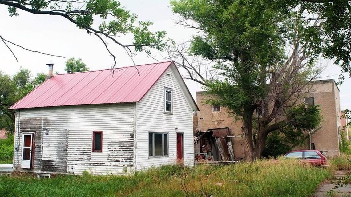 At one point, this house in Leith, N.D., belonged to white supremacist Craig Cobb, who tried unsuccessfully to turn Leith into an Aryan enclave. Cobb has since turned his attention to towns in Nebraska and Kansas.