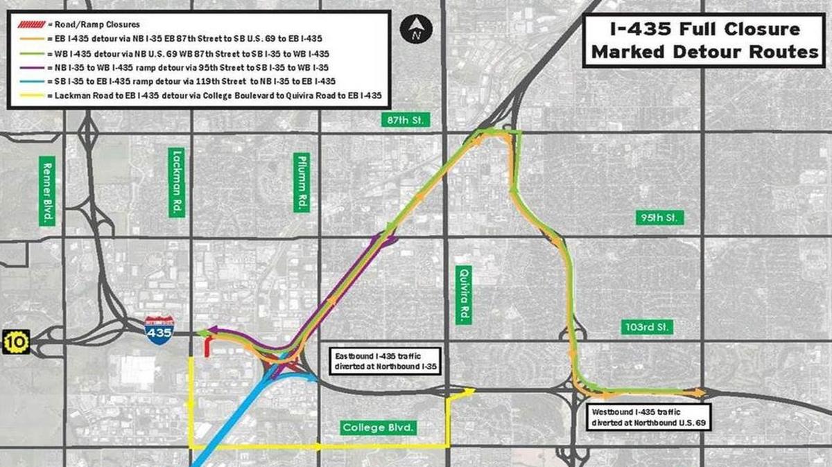 
Roadwork at I-435 and I-35
