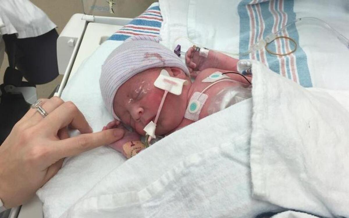 Brecken Bubeck was the first baby born in the Kansas City area in 2016