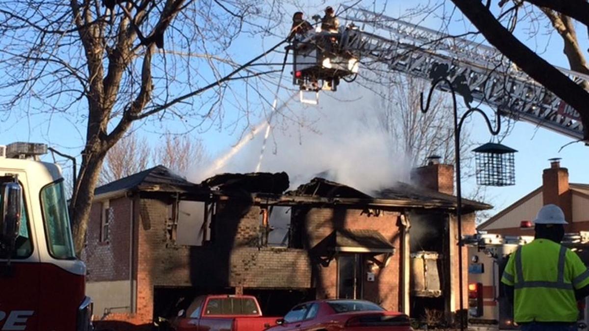 A house exploded and burst into flames Wednesday morning in the 16900 block of York Avenue in Independence.
