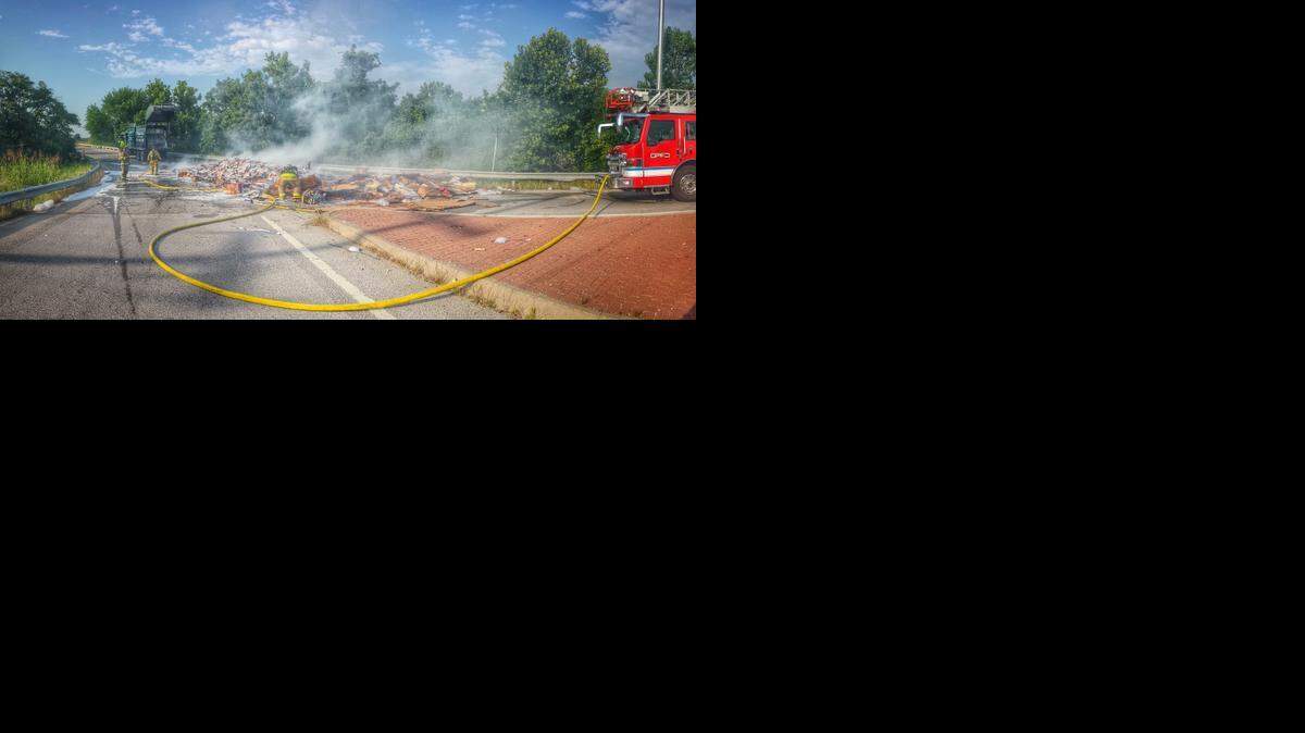 
Firefighters worked Friday to extinguish burning garbage that caught fire inside a trash truck. The ramp from 135th Street to U.S. 69 in Overland Park is expected to be closed for a while so the debris could be removed.
