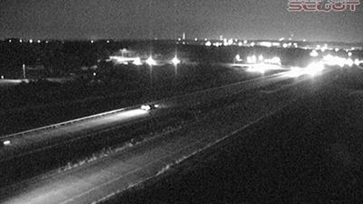 Traffic on southbound Interstate 35 near Pleasant Valley Road was affected after a pedestrian was struck near Interstate 435 and U.S. 69 Saturday night.