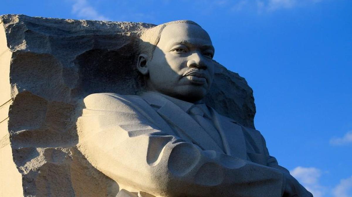 The Martin Luther King Jr. Memorial is in West Potomac Park in Washington, D.C., and features a 30-foot-tall statue of King. It was dedicated in 2011.