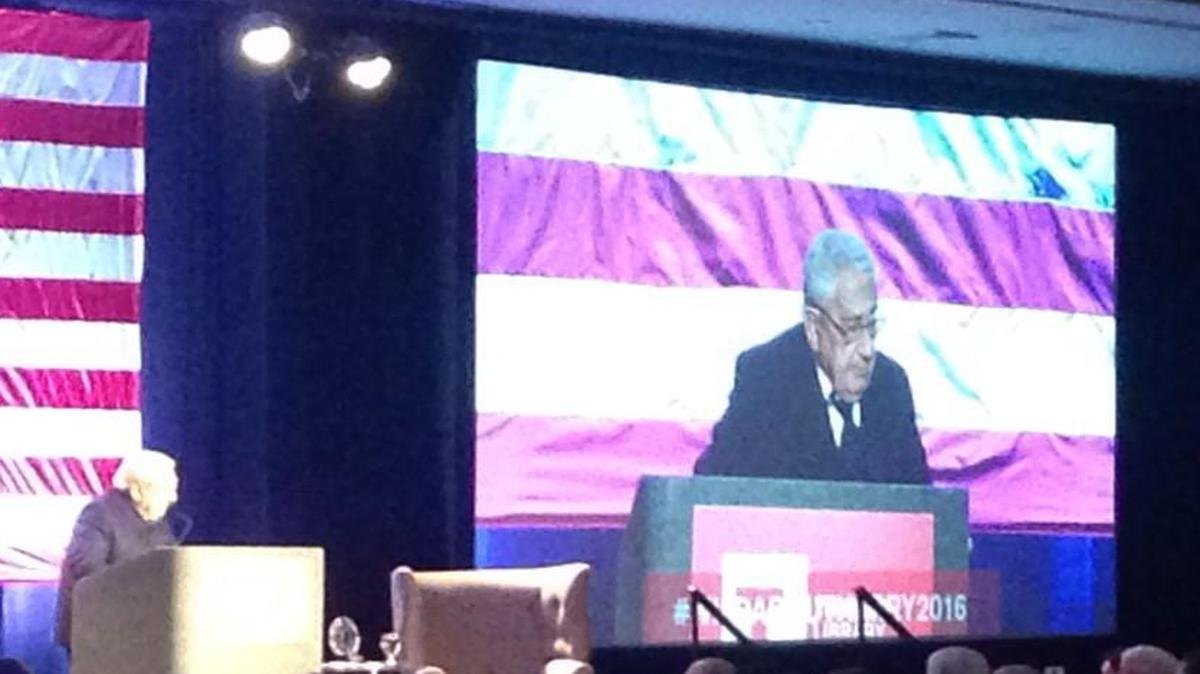 Henry Kissinger accepted the 2016 Harry S. Truman Legacy of Leadership Award in Kansas City on Thursday night. The 17th annual Wild About Harry event was hosted by the Truman Library Institute.