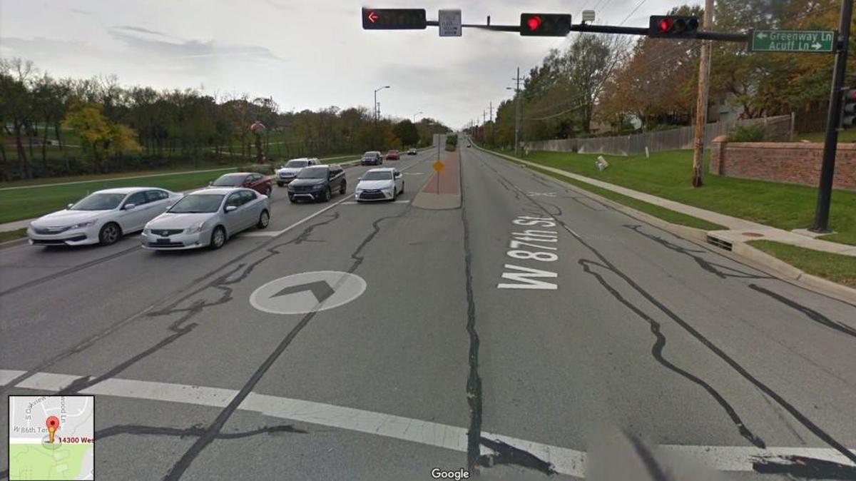 James R. Westerdahl, 88, of Lenexa, has died after a car collided with the motorized scooter he was riding in the 14300 block of West 87th Street Parkway in Lenexa early Saturday. This is a Google Map’s Street View of the area from November 2016.