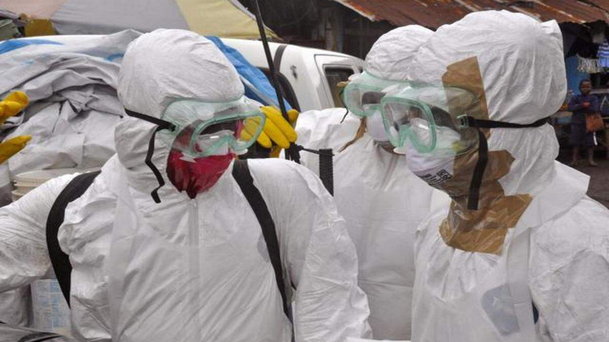 
A medical assessment team from Olathe-based Heart to Heart International is departing Kansas City on Sunday to go to Liberia and see how the group could help during the ongoing Ebola crisis. The group says it is taking the team’s health seriously and will take protective measures. Health workers in Monrovia, Liberia, donned protective gear Sept. 10.
