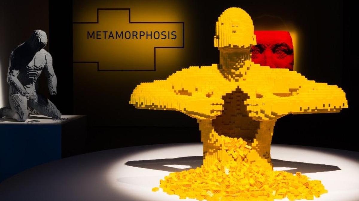 From “The Art of the brick” exhibition opening Jan. 25 at Union Station.