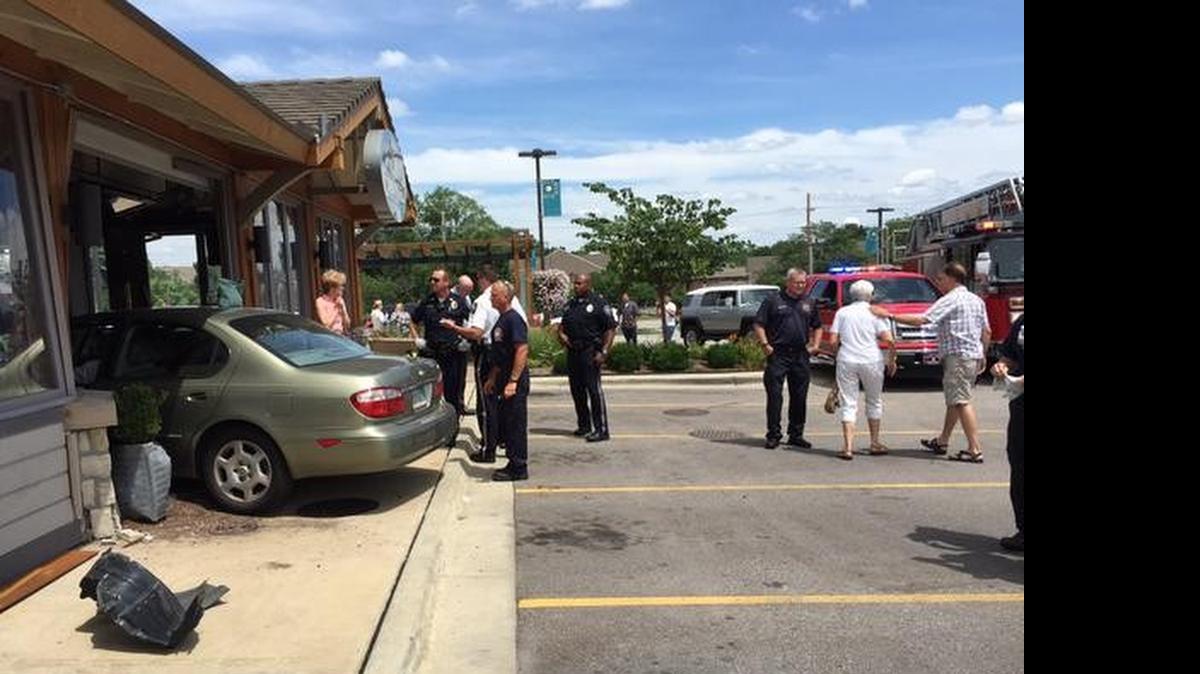 
A restaurant patron was injured Tuesday when a car crashed into the Urban Table in the 8200 block of Mission Road.
