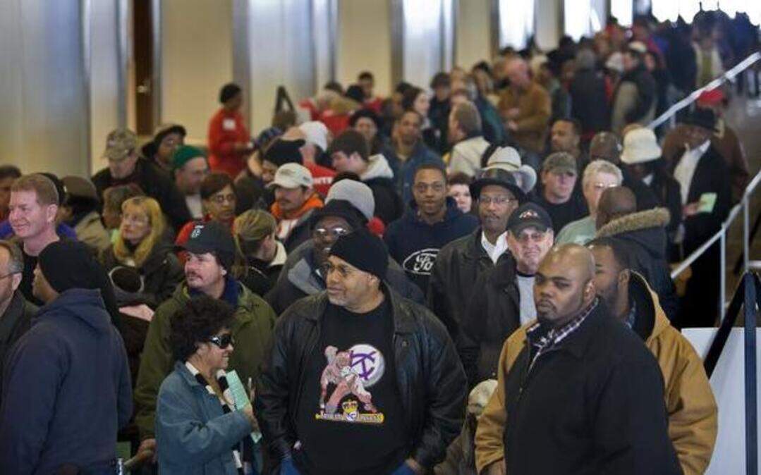 
At least 1,000 people are expected to show up Saturday at a one-day free clinic at Bartle Hall for health care services ranging from checkups to tooth extractions. This two-day clinic at Bartle Hall in December 2009 drew well over 2,000 people. 
