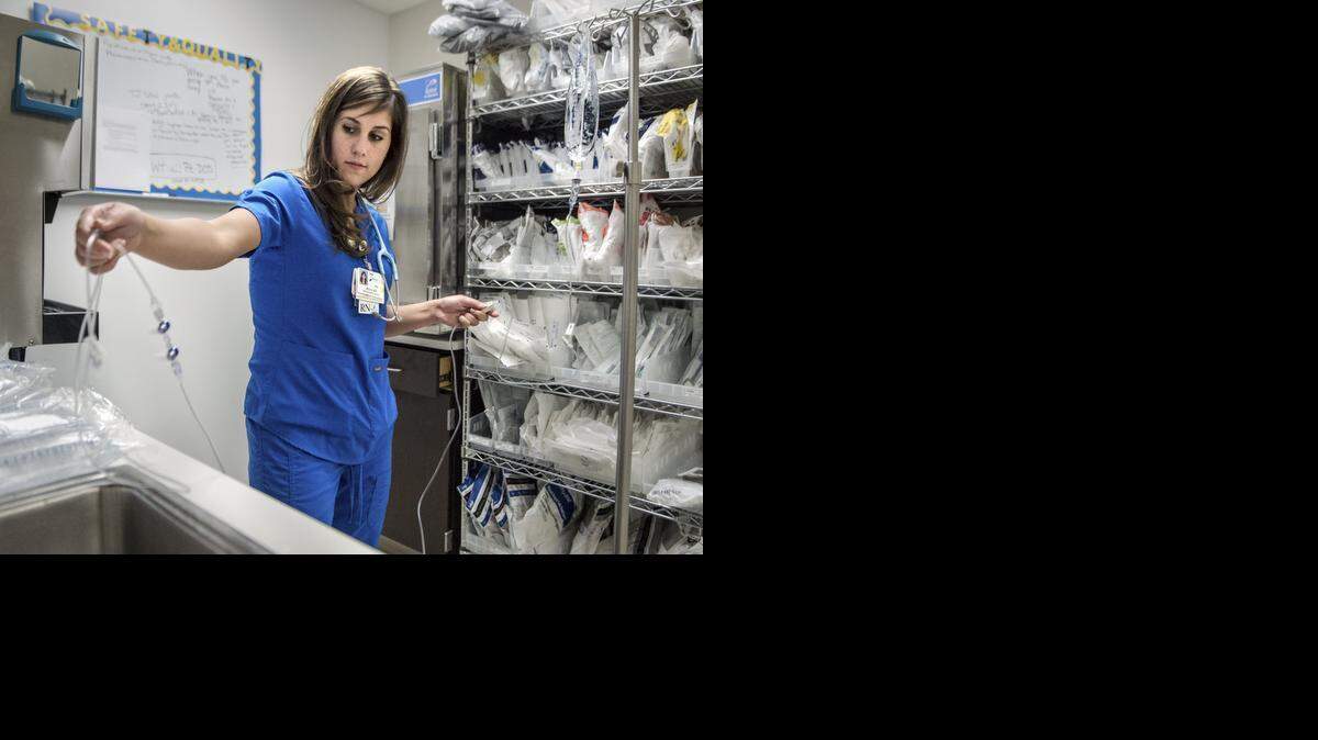 
Registered nurse Julia Glenn finished her degree at KU after starting out at a community college.


