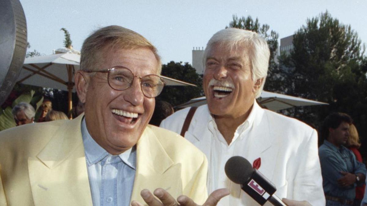 Jerry Van Dyke (left), who died Jan. 5, was a co-star of the TV series “Coach” and younger brother of actor Dick Van Dyke (right).