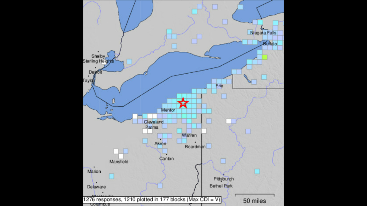 A 3.6 magnitude earthquake shook Ohio and was felt by many, according to the USGS.