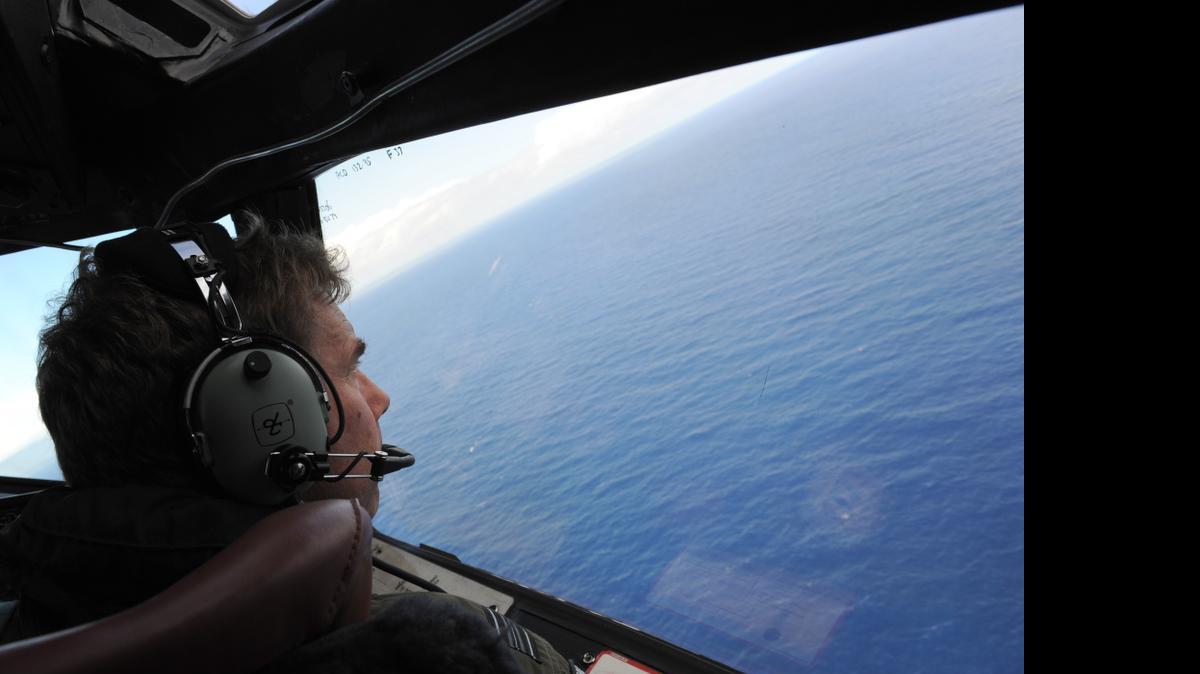 
A Royal New Zealand air force P-3K2-Orion aircraft during the search for Malaysia Airlines Flight 370 last spring
