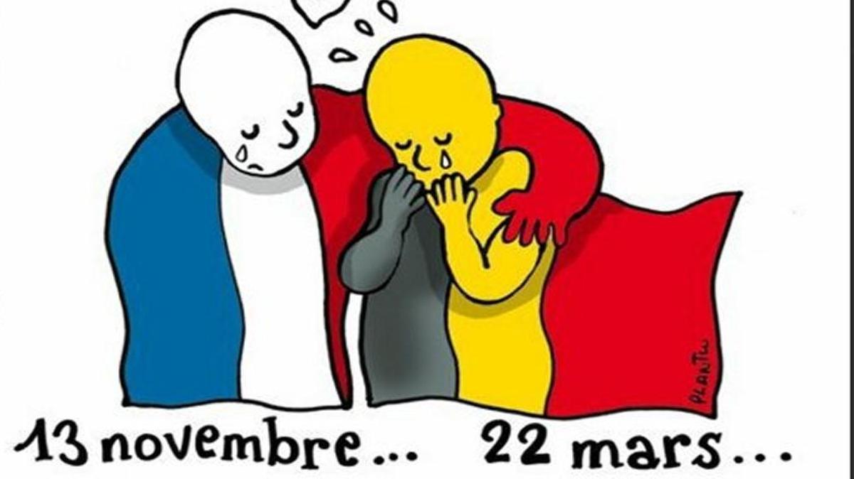 A cartoon by French cartoonist Plantu on the Brussels bombings went viral after the terrorist attacks in Belgium.