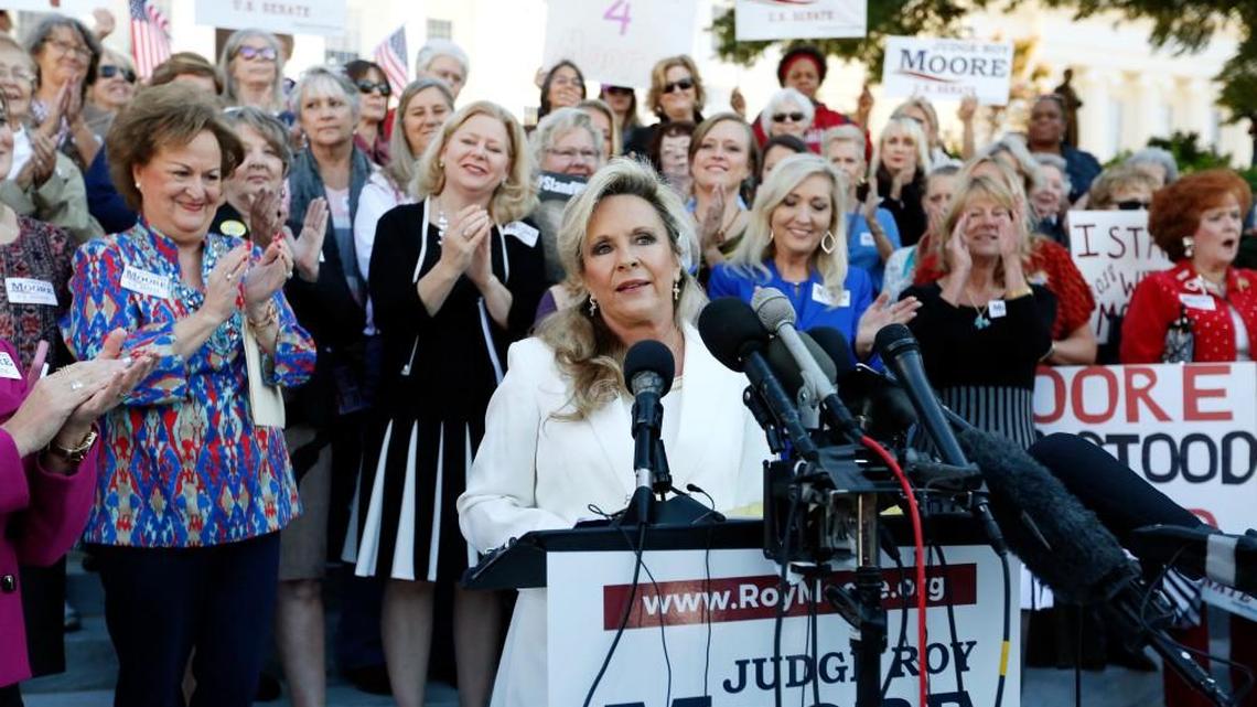 She’s a conservative Christian grandma who has waged war on The Washington Post. Meet Kayla Moore, who has been married to controversial GOP candidate Roy Moore for more than 30 years.