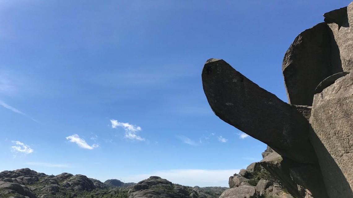 This undated photo shows the rock formation Trollpikken before its damage, in Egersund, Norway.