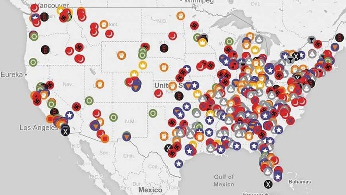 The Southern Poverty Law Center tracks extremist organizations, and it publicly names organizations it considers hate groups.