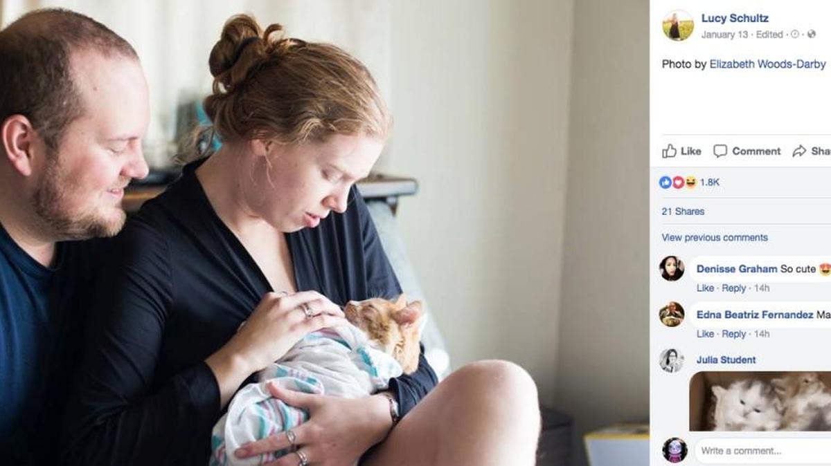Denver photographer Lucy Schultz knows that she might forever be known as the “cat lady” who gave birth to a kitten, and she’s OK with that.