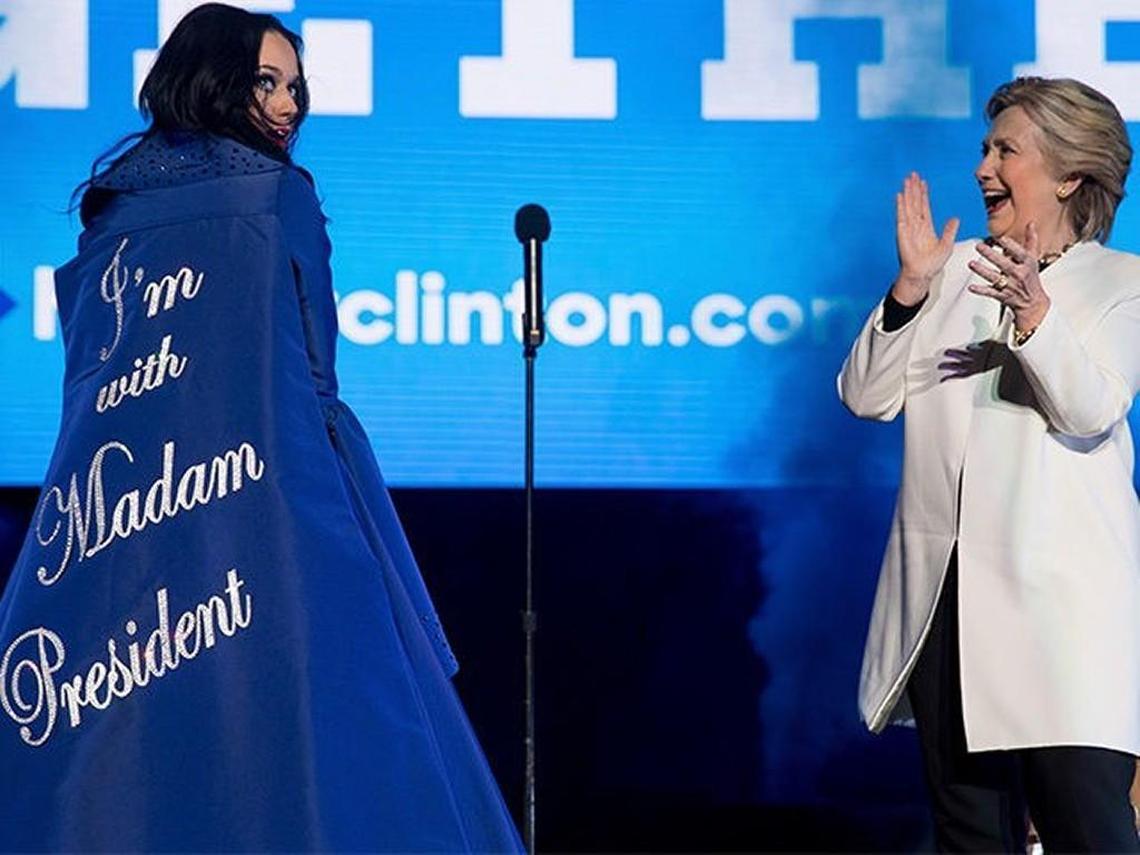 Katy Perry and Hillary Clinton