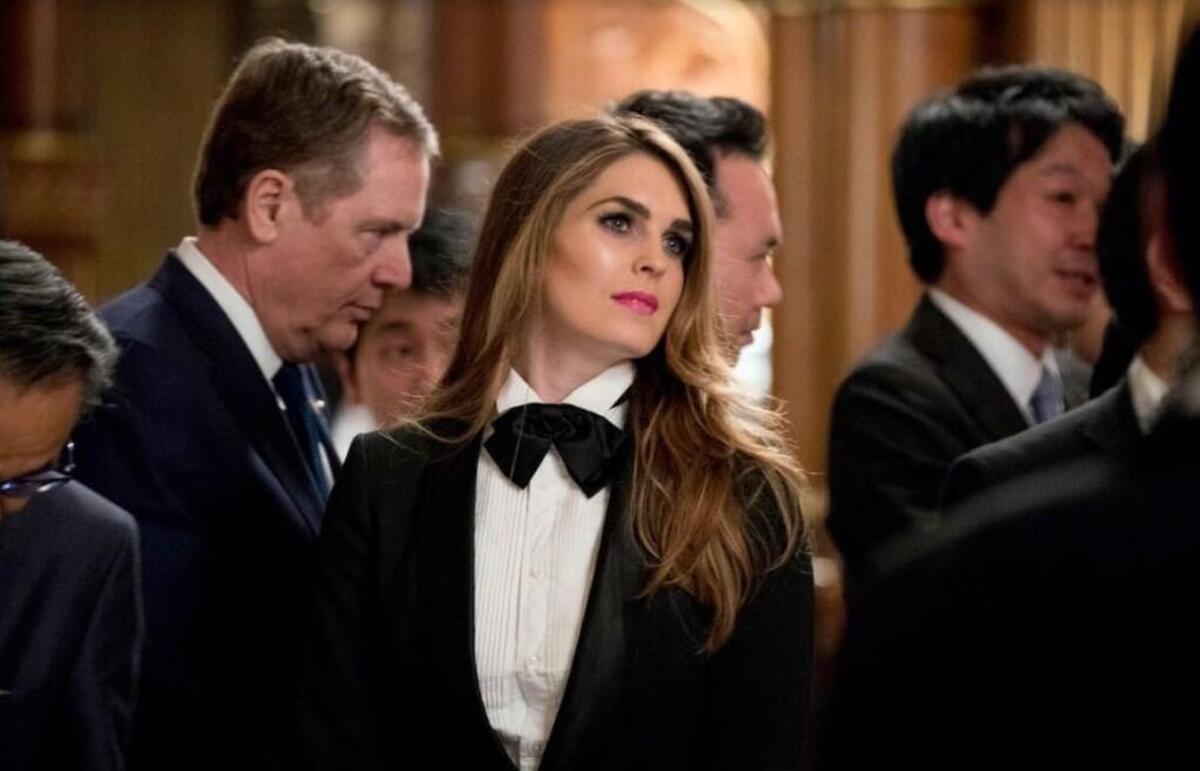 White House communications director Hope Hicks has been described as “untouchable,” a “Trump whisperer” and like a daughter to President Donald Trump.