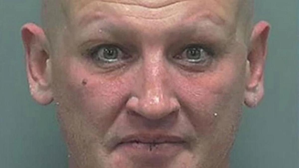 Brandon Goral, 43, of Janesville, Wisc., is accused of groping two women while on the job last month at a haunted barn. He goes by the name of Shakes the Clown.