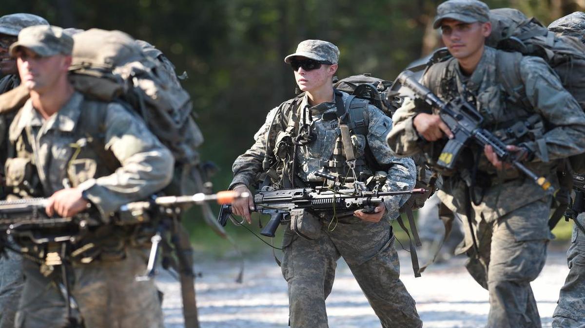 
This female soldier and one other woman will become the first women to graduate from the Army’s rigorous Ranger School on Friday. All branches of the military are reviewing their restrictions on women in certain jobs.
