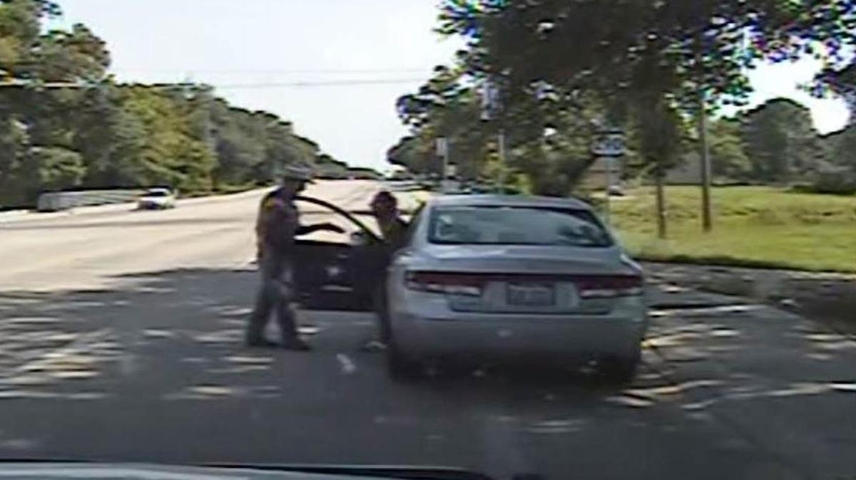 
Dashcam video shows the traffic stop in Texas involving Sandra Bland, who died a few days later in jail.
