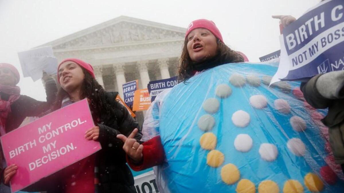 In this 2015 file photo, women called for contraceptives to be required in employer health insurance plans. Nurx, known to some as the “Uber for birth control,” delivers contraceptives directly to homes for $15 per month for women who do not have insurance. The service is free in most states for women who do have insurance.