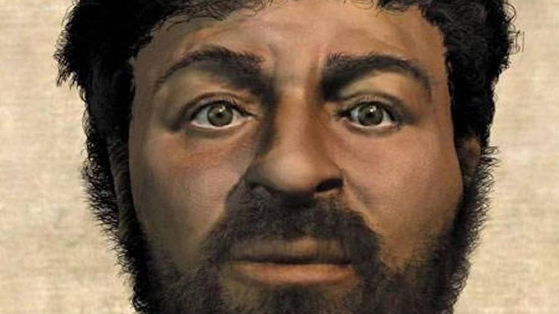 The new face of Jesus created by British scientists.