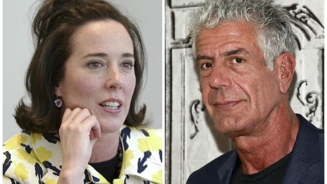 Fashion designer Kate Spade and chef Anthony Bourdain died of suicide within days of each other.
