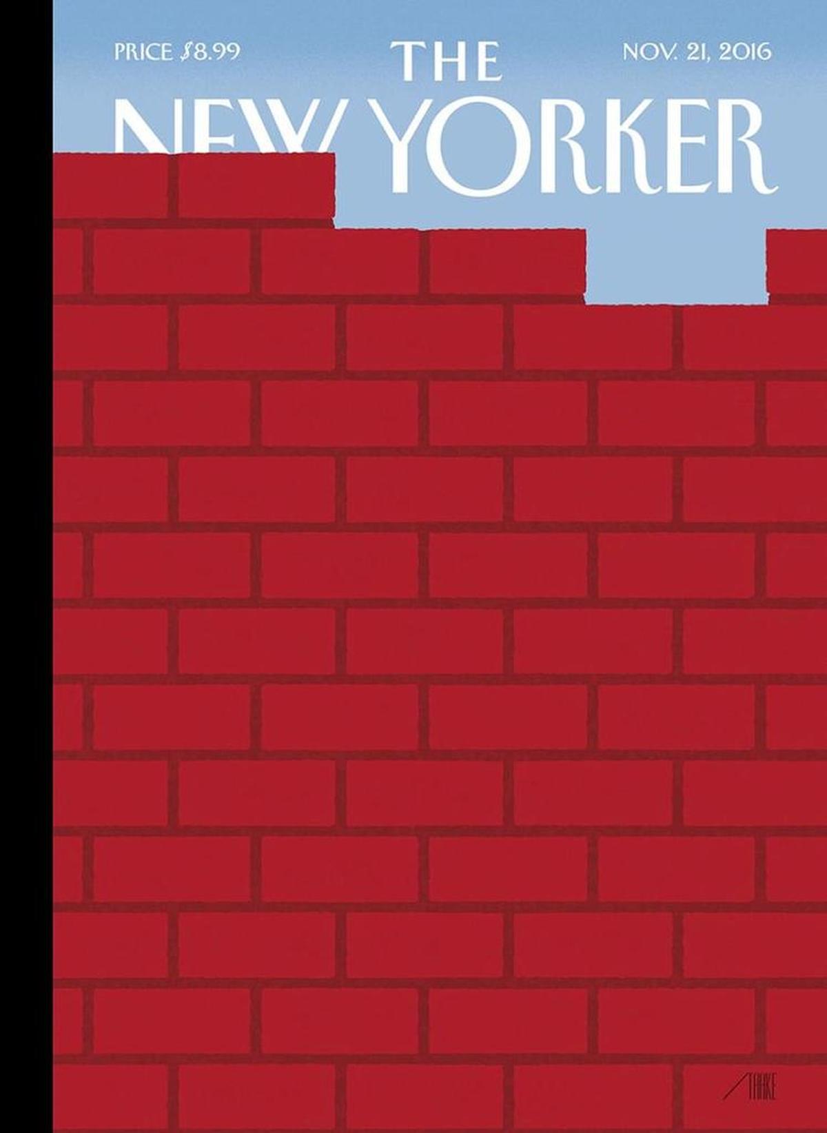 The New Yorker cover used when Trump won the election.