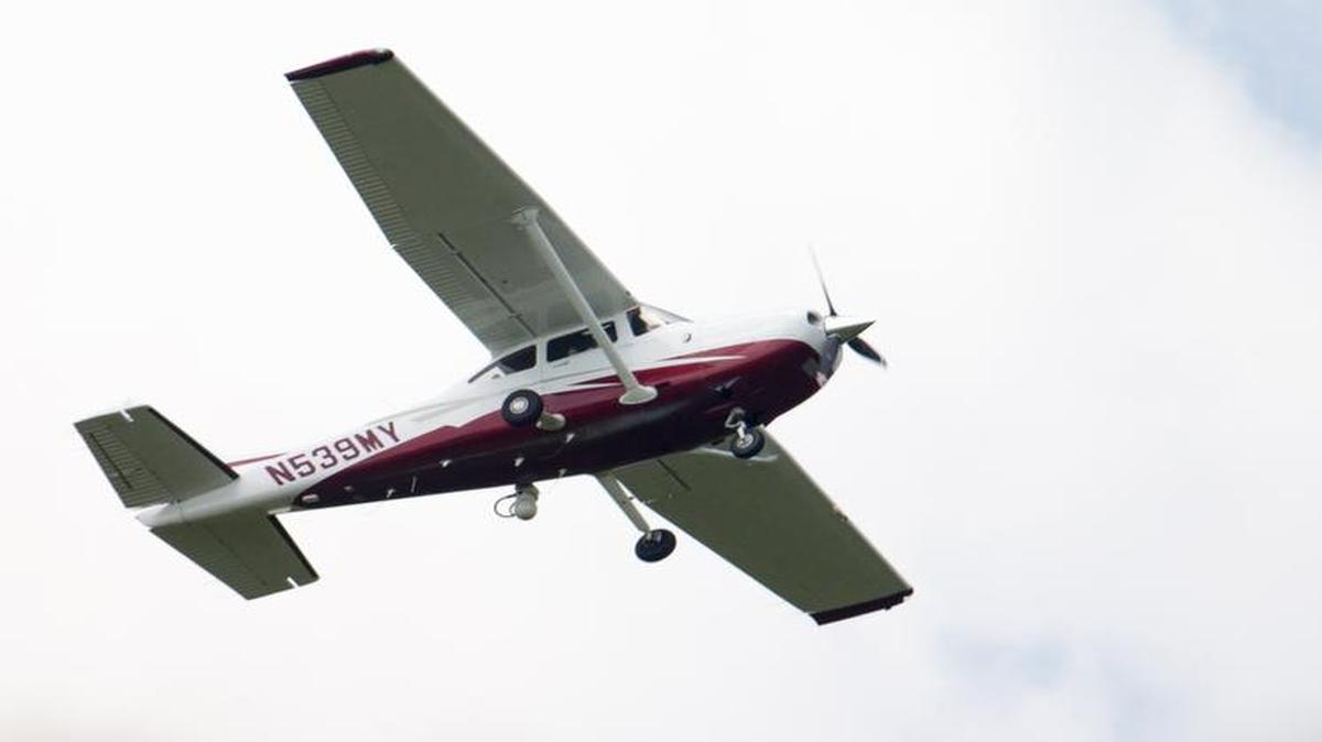 
This small plane, flying near Manassas Regional Airport in Manassas, Va., is among a fleet of surveillance aircraft the FBI primarily uses to target suspects under federal investigation. 
