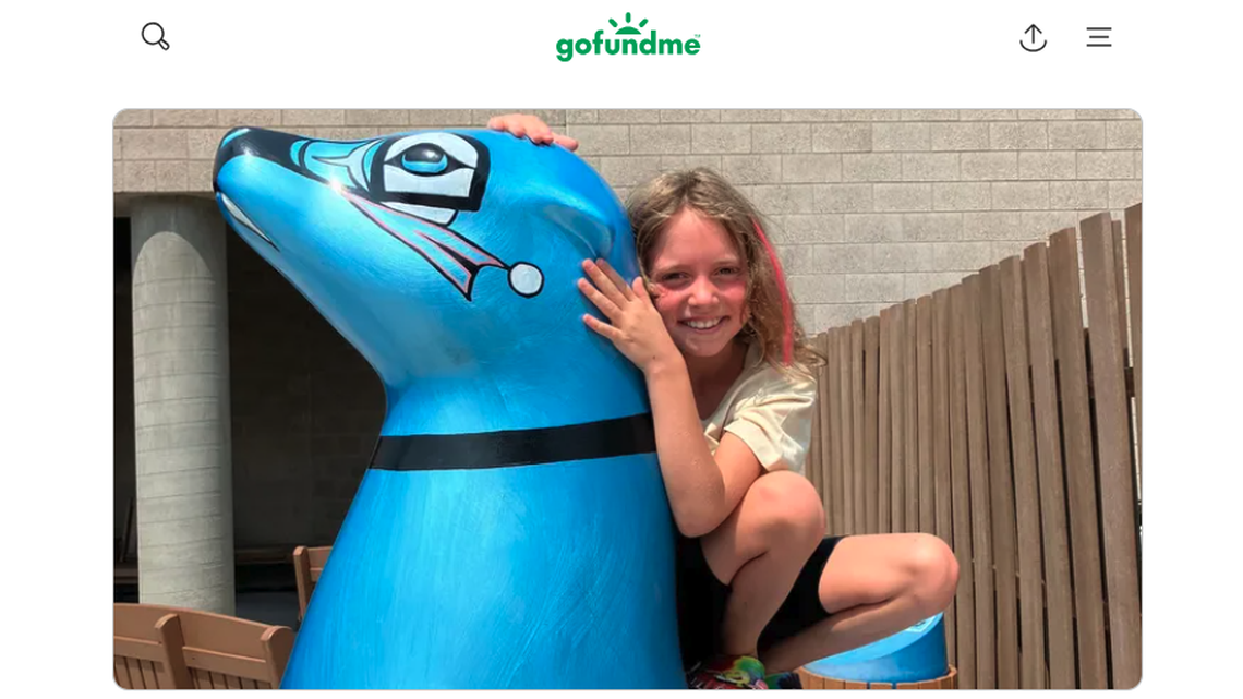 Penny Thompson, 7, died after being struck by an SUV as she was riding her bicycle, cops say.