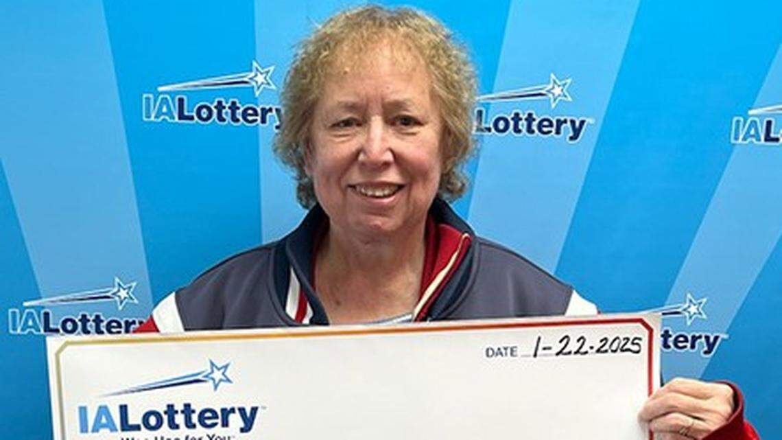 The woman won big playing the “Jumbo Bucks Progressive” game, Iowa lottery officials said.