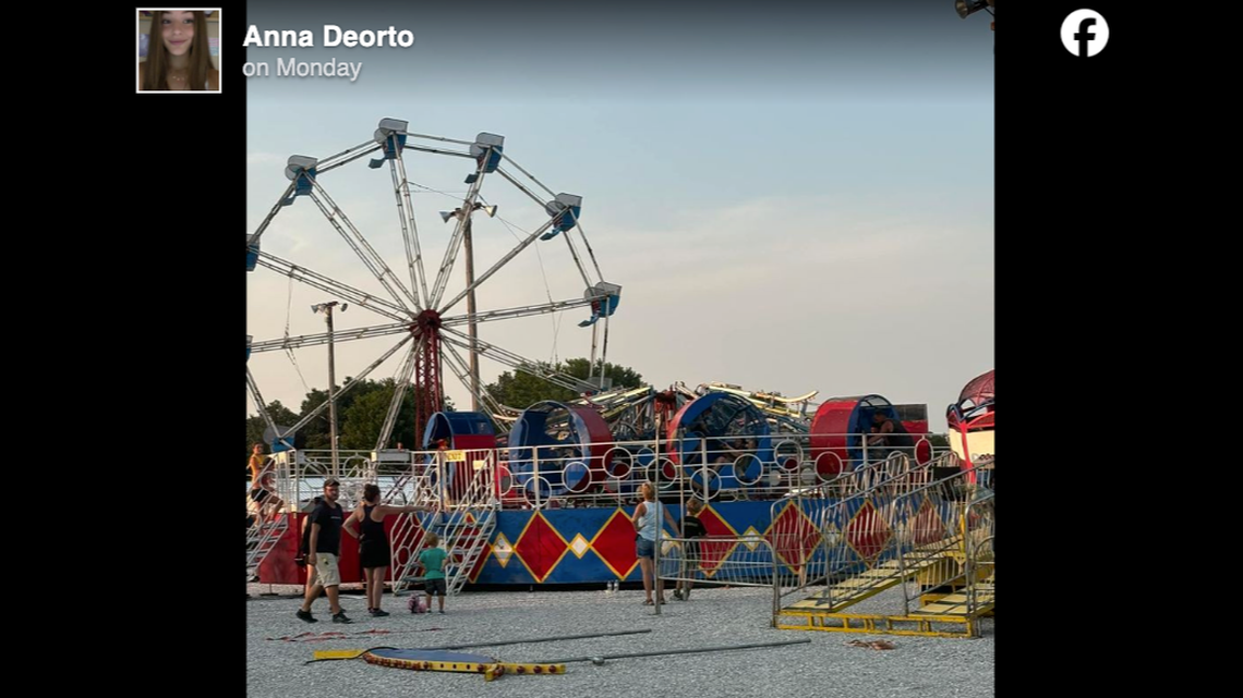 All rides have been shut down at the Dubois County 4-H Fair in Indiana after witnesses say a young girl was thrown from a ride.
