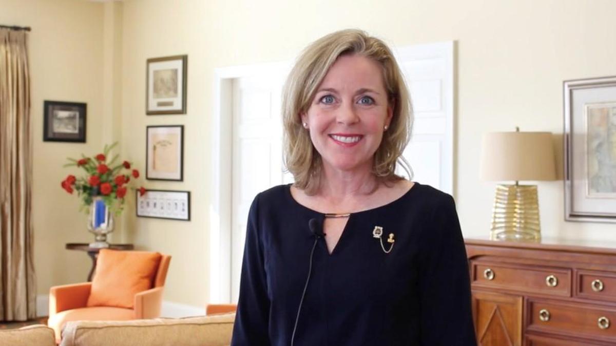 Angela Costley Harris, national president of Alpha Chi Omega, announced the sorority’s new inclusion policy in a Facebook video in February.