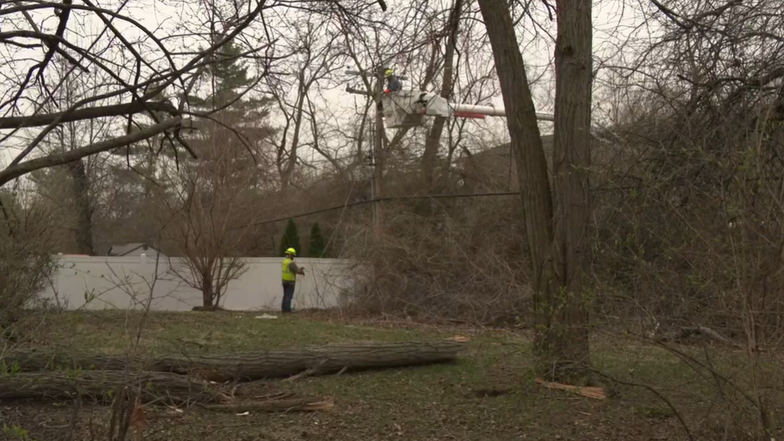 A Florissant, Missouri, woman was found dead near a downed power line in the backyard of her home, officials say.