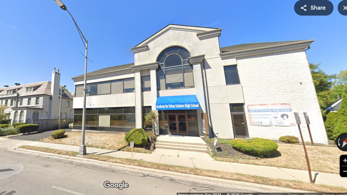 A substitute teacher is accused of trying to hire a student to kill her husband at the Academy for Urban Scholars High School in Columbus, Ohio.