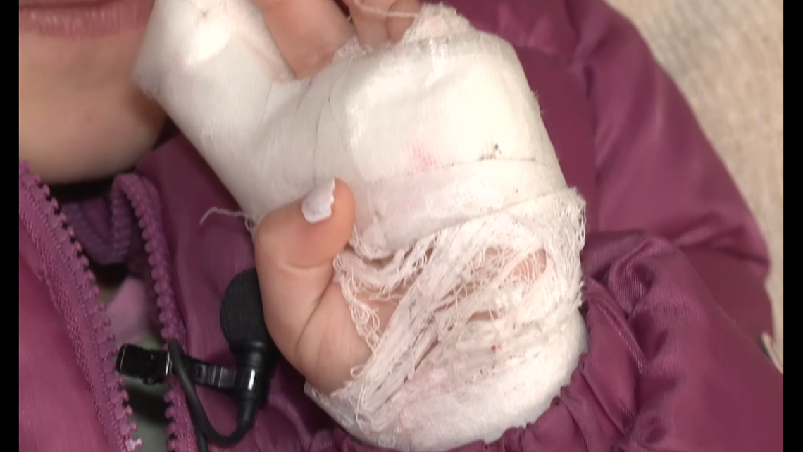 Students at an elementary school in Akron, Ohio, were given Valentine’s Day cards with razor blades hidden inside, officials say.