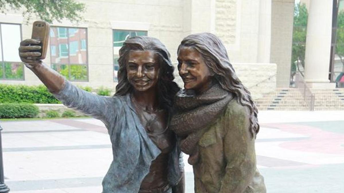 The newest piece of public art in Sugar Land, Texas, has sharply divided public opinion.