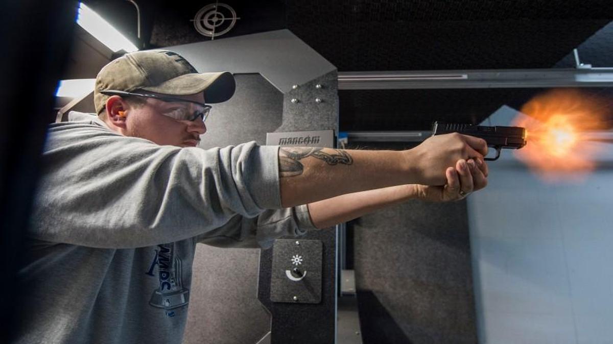 David Allen, his wife and his mom took a concealed-carry class Thursday at Frontier Justice in Lee’s Summit in response to recent mass shootings.