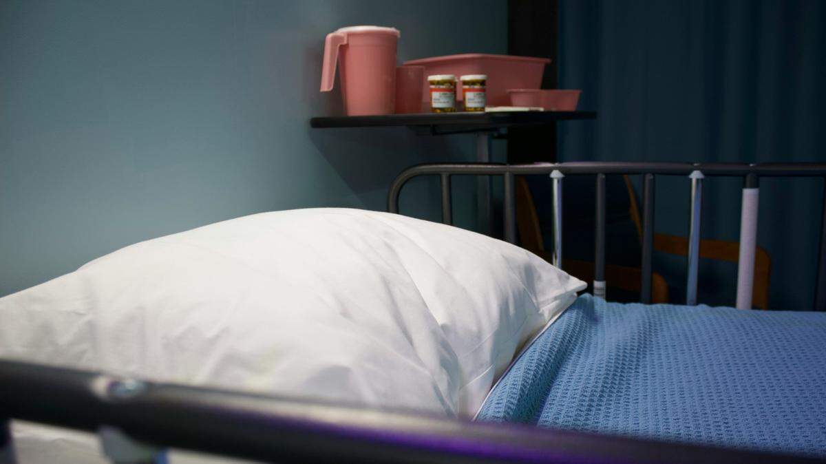 A resident at a Michigan hospice facility, not the one pictured, exited a front door and was found dead outside seven hours later, according to a report.