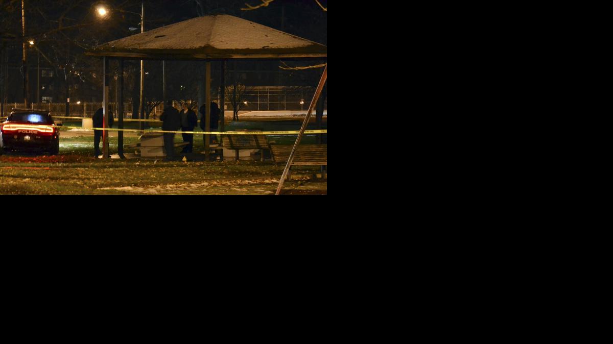 
Cleveland police investigate the scene after an officer fired two shots, killing 12-year-old Tamir E. Rice
