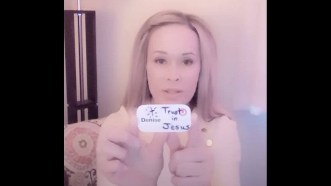 Denise Kendrick said she was fired from a Target in Fargo, North Dakota, after she refused to remove a name tag with “Trust in Jesus” written on it.