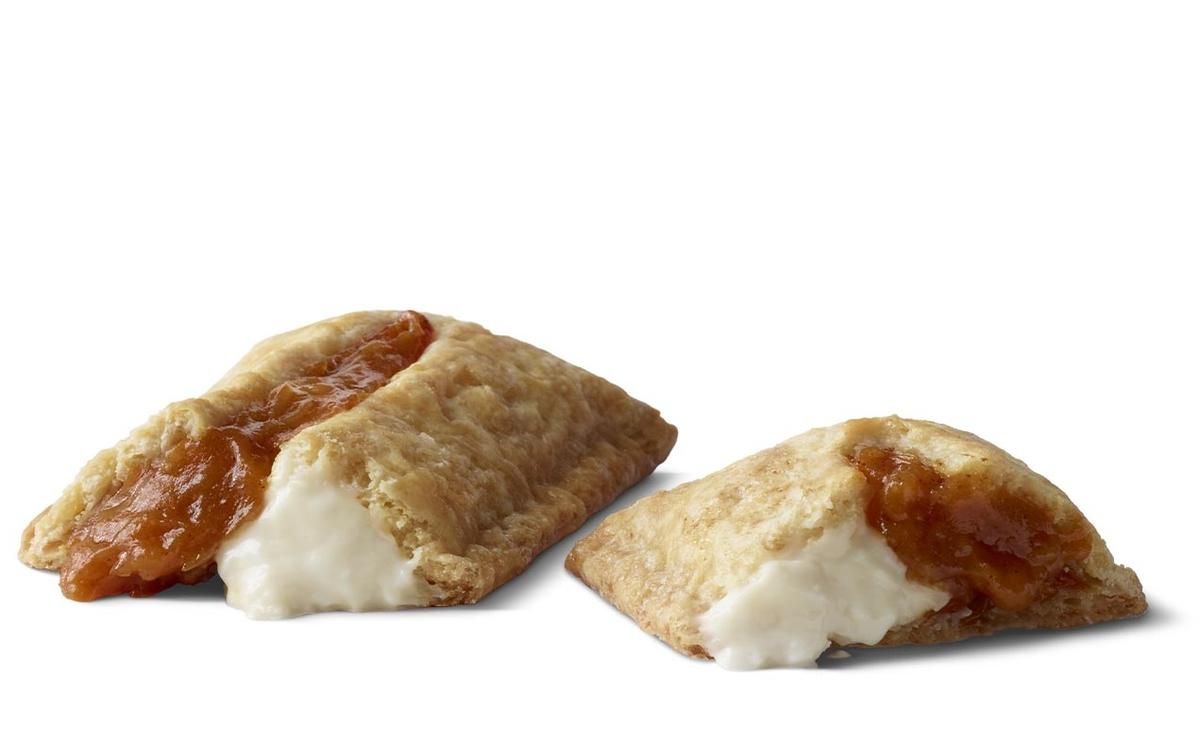 McDonald’s pumpkin and creme pie, made with spiced pumpkin puree and vanilla creme filling, was first offered in 2015.