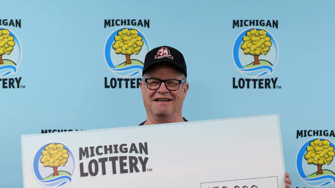 Brian Ellsworth, from Jackson, Michigan, won a $150,000 prize playing the Powerball.