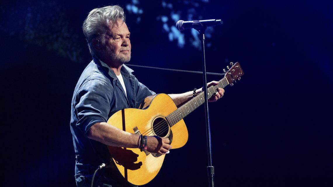 John Mellencamp performs during Farm Aid on Saturday, Sept. 23, 2023, in Noblesville, Ind. He stormed off the stage after being heckled at a March 18, 2024, show in Toledo, Ohio.