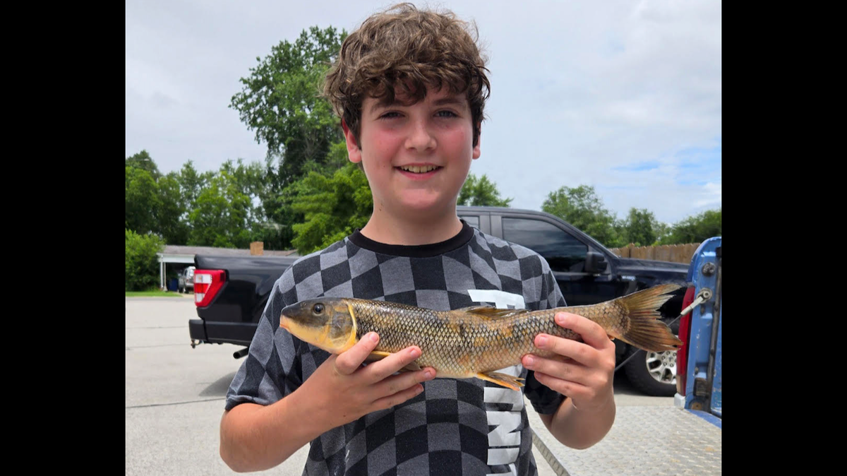 Daniel Bridgon caught a 1-pound, 15-ounce white sucker, inserting himself into the Arkansas record books.